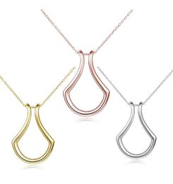 Pendant Necklaces Horseshoes Necklace For Women Elegant Ushaped Thin Clavicle Chain Valentine039s Day Anniversary Gift5388687