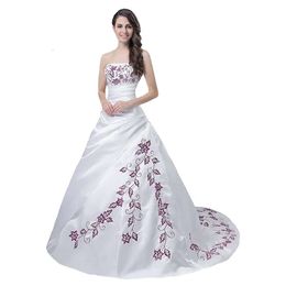 Bianco a seppellire abbigliamento da corsetto senza spalline vintage Abito da matrimonio Abiti da sposa abiti da sposa Lace-up Abiti di ricevimento da sposa Colore personalizzato e dimensioni es nd