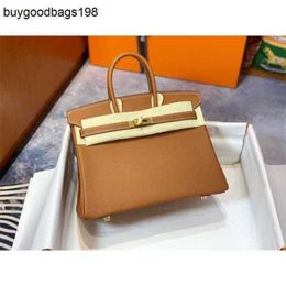 Designer Bags Womens Handbags Half Hand Sewing Honey Wax Thread 25epsom Leather All Steel Plating k Gold Hardware 30 Portable 07AR