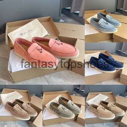 Loro Piano LP Mens Brand Casual Shoes 2023S/S Famous Loafers Flat Low Top Suede Summer Charms Walk Oxfords Moccasins Comfort Gentleman 5XO6