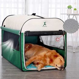 Cat Carriers Crates Houses Foldable soft Flat noodles box dog house dog house tent breathable pet station wagon outdoor dog carrier bag 240426