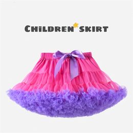 Üppiger kleiner Babyrock für Kinder Mode kurze Tüllröcke geschwollene Ballkleid Party Kinderkirch Rock Kleinkind Girl Kleidung 240509