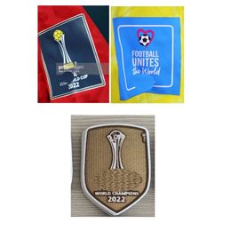 Collectable 2022 Final Club Cup Patch Gold Champions Badge Heat Transfer Iron ON Soccer Patch Badge249R