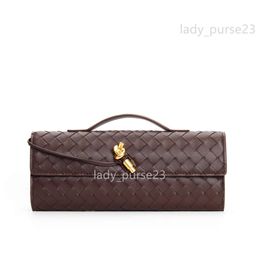 Andiamo Gold New Unique Fashion Bags Clutch Woven Designer High Small Bottage Single Shoulder Venetas Trendy Handheld Bag Hardware 2024 Oblique Straddle 6AE7