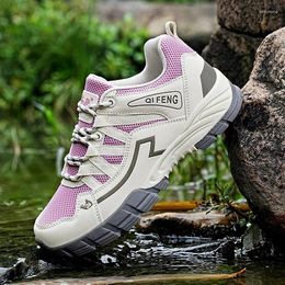 Casual Shoes Couples Soft Hiking Summer Breathable Mesh Trekking Climbing Sneakers Fashion Mountain Footwear Walking Outdoor Big Size