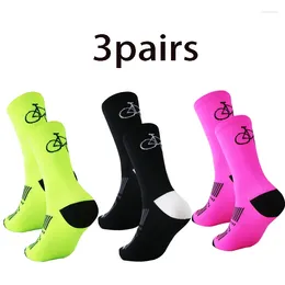 Sports Socks 3 Pairs Of Professional MTB Cycling For Foot Protection Breathable And Sweat Wicking