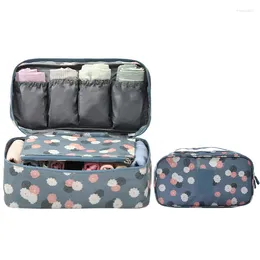 Storage Bags Women Foldable Divider Organiser Bra Box Travel Necessity Folding Cases Necktie Socks Underwear Clothing Lingerie Bag