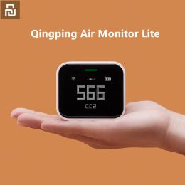 Control Youpin Qingping Air Monitor Lite CO2 PM2.5 PM10 Temperature Humidity Detector Touch Operation Work For Mi Home App HomeKit