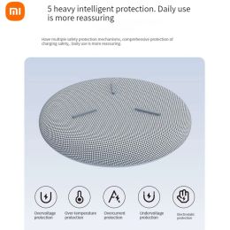 Control Original Xiaomi Redmi Wireless Charger 30W Max With Cooling Fan Mini Charging Type C for Huawei iPhone Samsung Xiaomi Phone