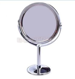 TSHOU578 Women Beauty MakeUp Mirror Dual Side NormalMagnifying Oval Stand Compact Mirror Cosmetic Mirror Makeup Tools 240425