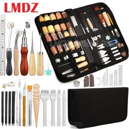 Accessories Leather Working Tools Ing Kit Upholstery Repair Set with Waxed Thread Groover Awl for Beginners Professionals Diy Craft