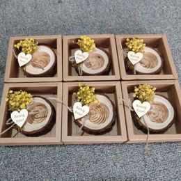 Candle Holders Personalised Wedding Shower Favours 10pcs Wood Tealight Rustic Holder Bridal Gift Thank You Favour Tag