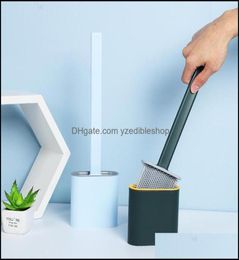 Toilet Brushes Holders Portable Brush Holder Creative Cleaning Set Durable Bathroom Clean Tool Vtky2386 Drop Delivery 2021 Home Ga9281864