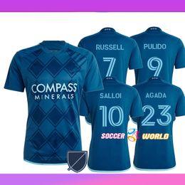 2024 Sporting Kansas City soccer jerseys 24 25 Sporting KC FC SALLOI RUSSELL PULIDO AGADA THOMMY WALTER men Fans version Men kids Football shirts Uniform