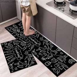 Carpet Fashionable kitchen floor mat anti slip absorption bathroom lobby carpet balcony laundry room entrance door guest chief Q240426