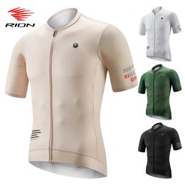 RION Cycling Jersey Men Motocross Shirts Bike Clothes Road Bike T-Shirt Bicycle Ride Jumper Triathlon Offroad Summer Pockets 240410