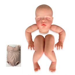 Dolls NPK 22inch Reborn Doll Kit Ruby Sleeping Baby Already Painted Unfinished Doll Parts