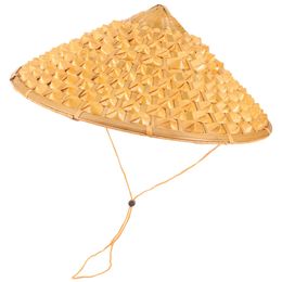 Bamboo Woven Hat Stage Performance Chinese Style Sun 240415