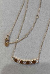 Halskette High Bienenstockende 925 Silber plattiert 18K Roségold weiß mit Diamant -Sechseck -Overlay Wabe -Schlangekette 7735010