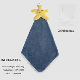 Environmental towel coral velvet creative can be suspended strong water absorption children lovely many style hand towel specifications 30 * 30CM