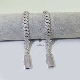 Selling Wholesale Price Custom Bling 10mm Women 25 Silver Moissanite Miami Cuban Link Bracelet