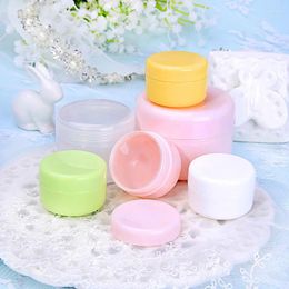 Storage Bottles 5PCS10g/20g/30g/50g/100g PP Plastic Cosmetic Empty Jar Travel Face Cream Lotion Makeup Container Refillable Sample Vials