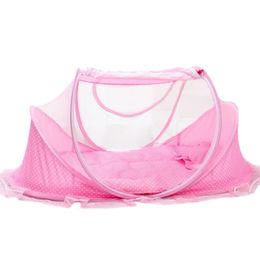 Crib Netting High Quality 3pcsSet Baby Sets Portable Folding Type Comfortable Infant Pad With Sealed Mosquito Net9313036