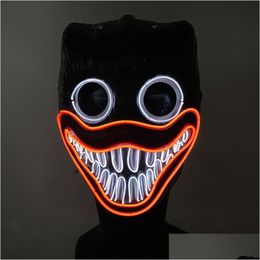 Party Masks Design Halloween Fl Face Led Light Up Festival Carnival Horror Scary Movie Cosplay Dcor 220920 Drop Delivery Ho Homefavor Dh48S