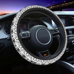 Steering Wheel Covers Haunted Mansion Wallpaper Cover For Girls Halloween Ghost Protector Universal Car Accessories