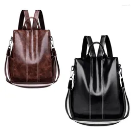 School Bags ASDS-Womens Backpack Purse Pu Leather Anti-Theft Casual Satchel Shoulder Bag