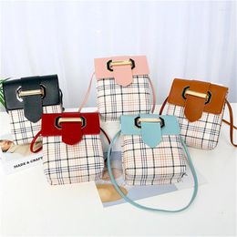 Shoulder Bags Mini Handbag Small Square Versatile Lattice Phone Bag Single Totes Sac