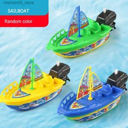 Sand Play Water Fun 1Pc childrens speedboat inflatable toy bathroom shower floating in water classic spring gift Q2404261