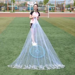 Accessories Finefish High Strength Line Cast Net Hunting Fishing Net with Disc Small Mesh Usa Style Throw Network Outdoor Casting Nets