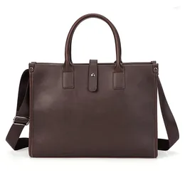 Briefcases Man Briefcase Men Handbag Messenger Transverse Shoulder Bag Korean Office Business Large Capacity Teacher