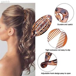 Hair Clips Barrettes Hair Claws Clip Fish Shape Vintage Hair Clips For Women Girls Clincher Combs Tool for Curly Fishtail Hair Clips Hair Accessories 240426