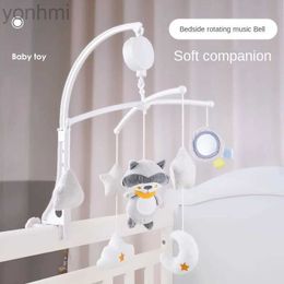 Mobiles# Kids Hanging Mobile Crib Holder Bedbell Rotating Stuffed Plush Animals Hanging Baby Toys Mobile Crib With Bird Infant Bed Bell d240426