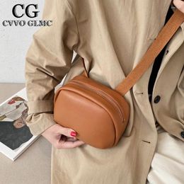 Shoulder Bags Cvvo Glmc Soft Leather Design Crossbody For Women 2024Fashion Brand Ladies Travel Handbags And Purses Chest Packs