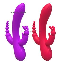 Silicone Waterproof 12 Vibrating USB Charger G Spot Rabbit Vibrator for women adult sex toy