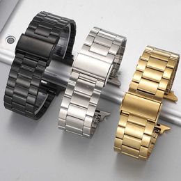 Watch Bands Suitable for Watch Band Ultra 1/2 49mm 45mm 44mm 42mm 41mm 40mm 38mm stainless steel strap suitable for iWatch SE 9 8 7 6 5 4 2 1 bracelet 240424