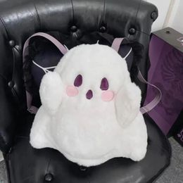 Backpack White Plush Little Ghost Backpacks For Women Classic Funny Halloween Fashion Girls Chic Shoulder Bags