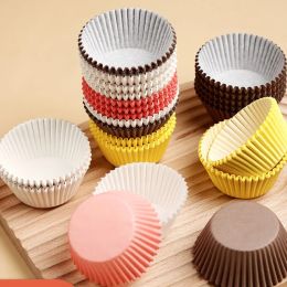 Moulds 100 Pieces Cupcake Moulds Paper Cupcake Liners Muffin Cupcake Holder Disposable Greaseproof Baking Dessert Cake Cup Mould