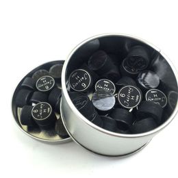 10pcs 14mm Billiards Pool cue tips Black 6layers with transparent cushion in S M H high quality for game cue sticks216Y