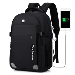 Backpack Large Capacity Men Laptop 15.6 17 Inch USB Charging Casual College Student Back Pack