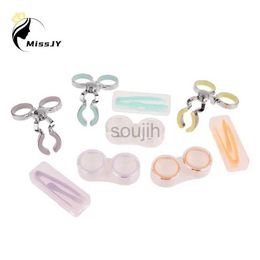 Contact Lens Accessories 1Set Special Forceps For Contact Lenses Soft Tweezer Makeup Tools Contact Lens Inserter Remover Portable Wearing Aid Tweezer d240426