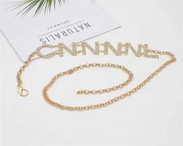 Fashion Designer Chain Belt For Women Casual Dress Accessories Ladies Luxury Waist Belts Brand Link Letter Chains Womens Gold Wais7777463