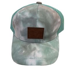 Designer Ball Caps For Women Visors Ponytail Mesh Cowboy Tie Dye Hat Sports Golf Sun Unisex Baseball Cap Brand Hip Hop Hats1488645