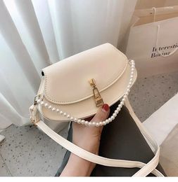 Shoulder Bags Niche Design Bag Women's 2024 Fashion Versatile Pearl Underarm French Simple One Portable Messenger