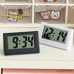 Desk Table Clocks Mini Led Clock Triangle Upright Electronic Digital Screen Desktop Clock For Home Office Table Clocks Snooze Clock Bedroom Decor