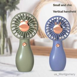 Electric Fans 2024 Handheld Mini USB Cartoon Small Fan Portable Lanyard Portable Pocket Charging Outdoor Fan Dormitory Fan