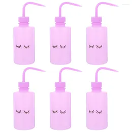 Storage Bottles Tattoo Wash Bottle 6Pcs Safety Lab Squeeze Water Squirt Narrow Mouth Eyelash Extensions Eye